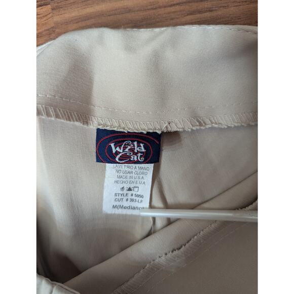Vintage Y2K Wild Cat Cream Panel Seam Pants - Made in USA - Size Medium - Picture 2 of 8